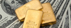 gold bars and currency